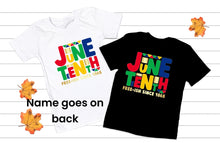 Load image into Gallery viewer, Juneteenth pride (jussayin tee)
