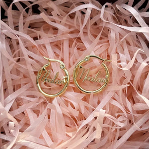 Custom Hoop earrings (small)