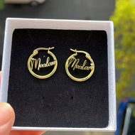 Custom Hoop earrings (small)